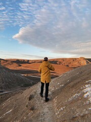 Fototapeta premium hiker in the mountains