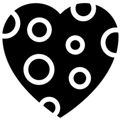 
Love sign in blood color showing heart symbol icon
