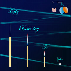  Birthday With |Abstract Background