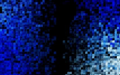 Dark BLUE vector pattern in square style.