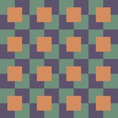 Barn quilt pattern, Amish Patchwork design, Abstract geometric tiled trail Vector illustration