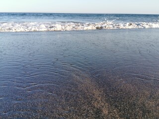 waves on the beach