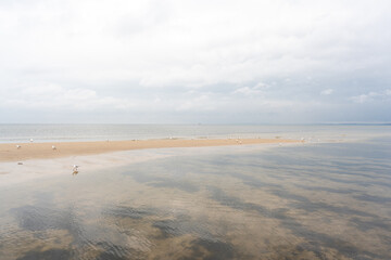 Strand auf Usedom mit Wolken