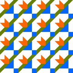 Barn quilt pattern, Quilting blocks, Patchwork design, Abstract geometric tile Vector illustration