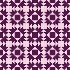 Fototapeta premium Barn quilt pattern, Quilting blocks, Patchwork design, Abstract geometric tile Vector illustration