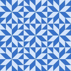 Barn quilt pattern, Quilting blocks, Patchwork design, Abstract geometric tile Vector illustration