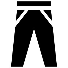 
A lower garment representing pants icon
