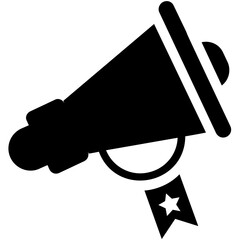 
Megaphone indicating announcement made for marketing 
