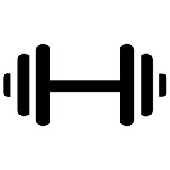 
Icon of weights on a rod exhibiting weightlifting icon
