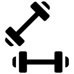 
Icon of weights on a rod exhibiting weightlifting icon
