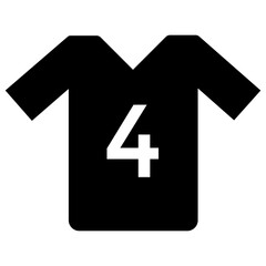Obraz premium A shirt having number sign on it depicting t shirt used in sports 