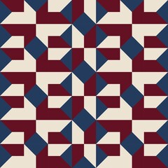 Abstract seamless geometric pattern. Vector design. fabric pattern usa color style .