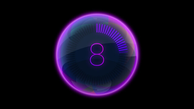Glass Ball 10 Second Countdown Overlay