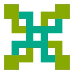 Typical egyptian, assyrian and greek motives vector symbol. Greek key. Arabic geometric islamic art. Abstract geometric. Vector and illustration