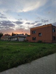 Fototapeta premium sunset in the city