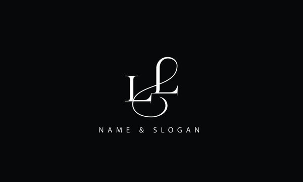 LL, L abstract letters logo monogram