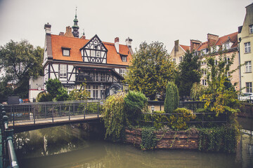 Fototapeta premium Old Mill in the Polish city of Gdansk