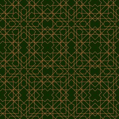 Ornamental pattern. Traditional Arabic seamless decoration