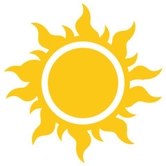 

Flower like sun with thin and thick rays giving the symbol of mayan sun 
