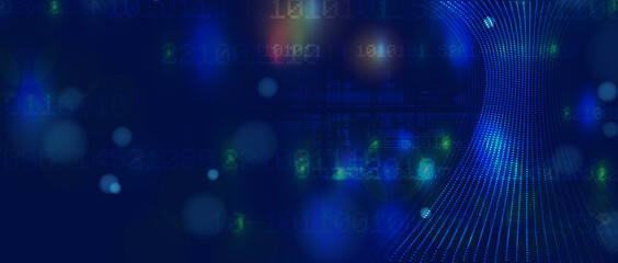 Technology data background, idea of global business solution