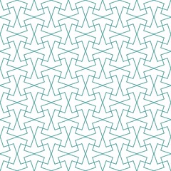Seamless pattern in authentic arabian style. Vector illustration