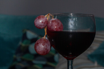 rest at home with a delicious glass of wine