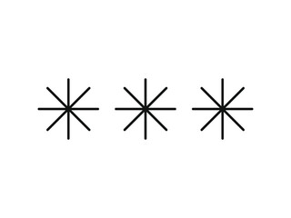 star isolated on white