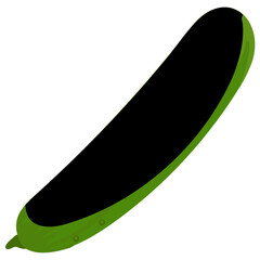 
Long green vegetable with dots on skin denoting cucumber icon 
