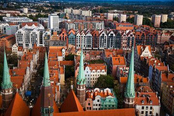 Views of Gdansk from St. Mary's Church