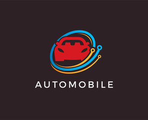 Obraz premium minimal car service logo template - vector illustration