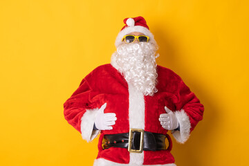 santa claus isolated on color background