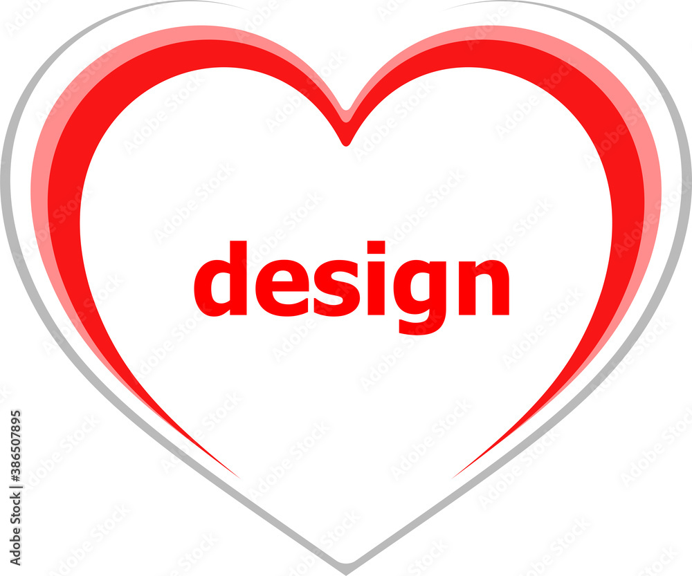 Poster text design. web design concept