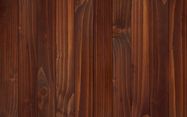 Rough wooden surface. Tinted wood texture background. Dark brown wooden boards.