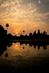 Sunset over Angkor Wat (portrait)