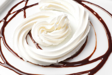 ホイップとチョコレート