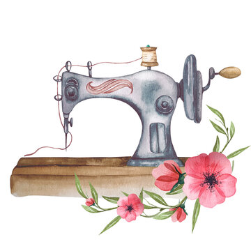  Eheartsgir Vintage Floral Sewing Machine Pad for Table