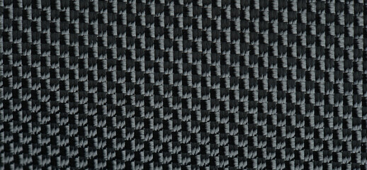 Black fabric fiber pattern