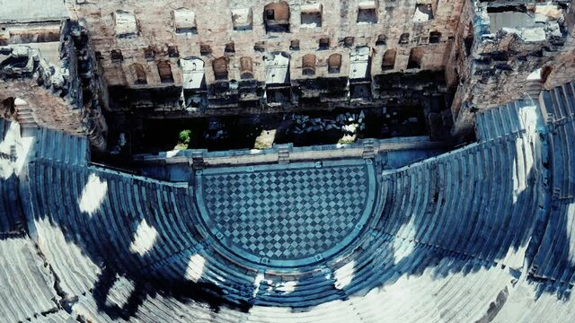 The Odeon theatre at Athens Acropolis