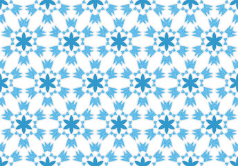 modern winter snowflake pattern