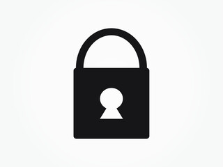 lock icon vector illustration eps10