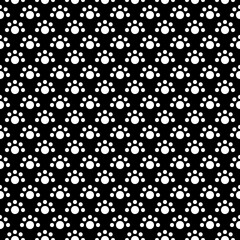 Circles seamless pattern. Dots ornament. Polka dot motif. Circular figures backdrop. Rounds background. Dotted wallpaper. Digital paper, textile print, web design, abstract image. Vector artwork.