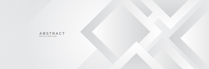 Modern white gray abstract web banner background creative design. Vector illustration design for presentation, banner, cover, web, flyer, card, poster, game, texture, slide, magazine, and powerpoint. 