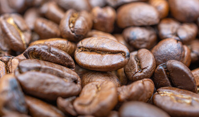 coffee beans macro
