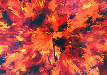 flying fragments from the explosion