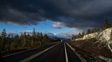 route trough a landscape