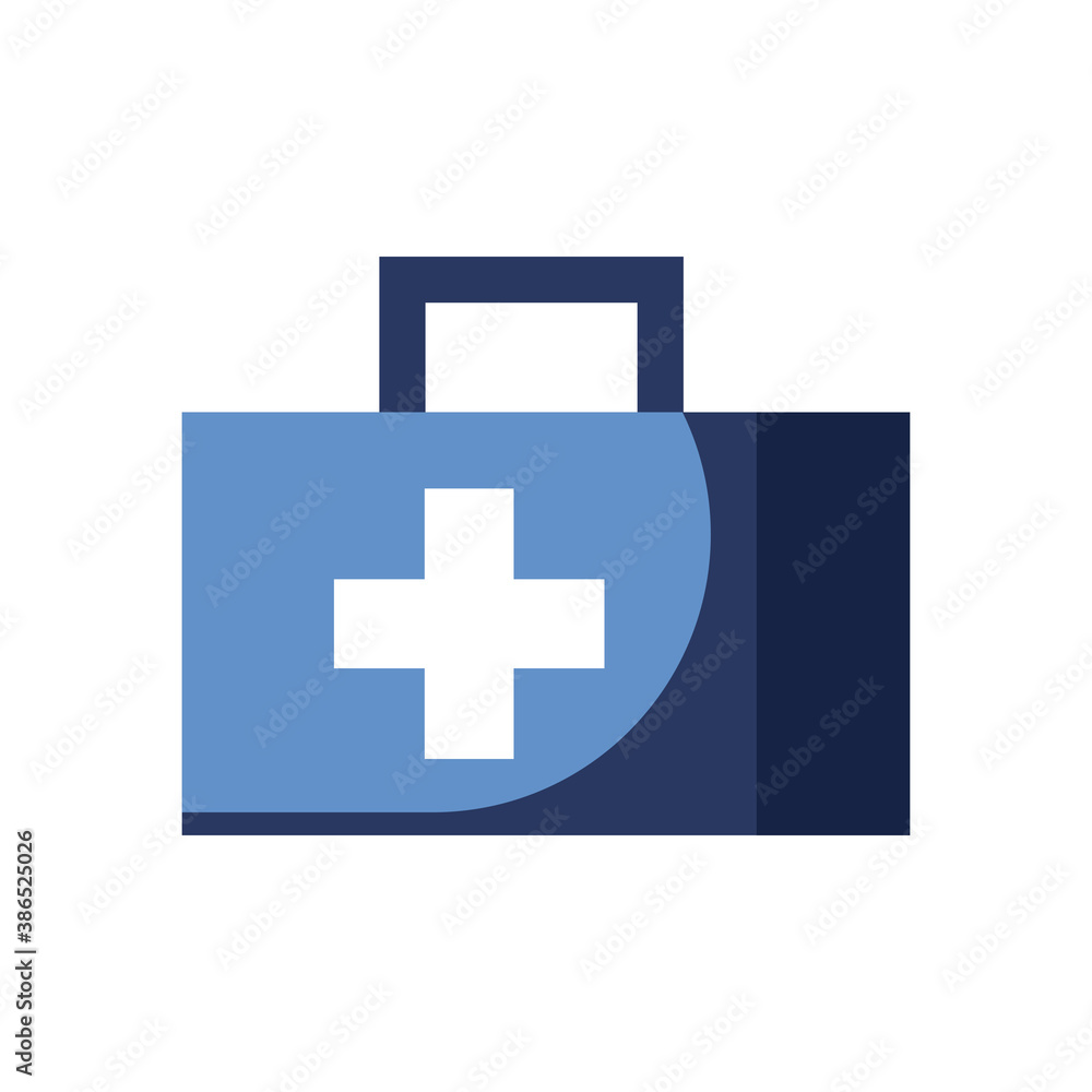 Poster cross inside kit flat style icon vector design