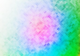 Light Multicolor, Rainbow vector backdrop with rectangles, squares.