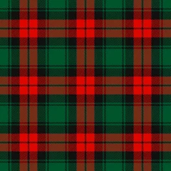 Wall murals Christmas motifs Christmas Red, Dark Green and Black Tartan Plaid Vector Seamless Pattern. Rustic Xmas Background. Traditional Scottish Woven Fabric. Lumberjack Shirt Flannel Textile. Pattern Tile Swatch Included.