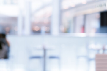 Abstract Shopping mall background with bokeh