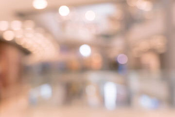 Obraz premium Abstract Shopping mall background with bokeh